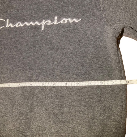 Dark Gray Youth Champion Crewneck Sweatshirt L - Picture 5 of 5